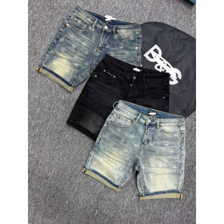 Quần Jean Short Nam Wash Loang Họa Tiết In Nổi Form Đẹp – Short Denim Streetwear Cá Tính