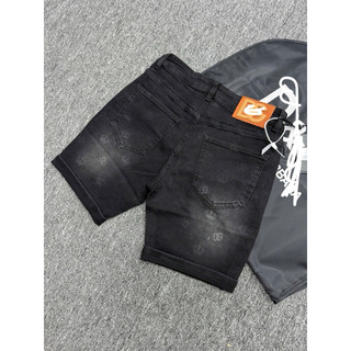 Quần Jean Short Nam Wash Loang Họa Tiết In Nổi Form Đẹp – Short Denim Streetwear Cá Tính