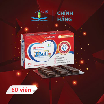 Viên tăng lực Nhân Sâm - Tỏi Đen ZBULL FAST (Hộp 60 viên) Hỗ trợ bồi bổ cơ thể, tăng sức đề kháng, tăng cường thể lực
