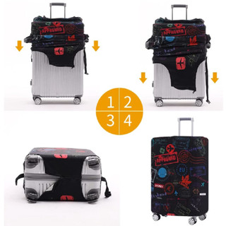 Áo Bọc Vali, Túi Trùm Vali Thun In 3D Co Giãn 4 Chiều Chống xước vali Mẫu SUMMER