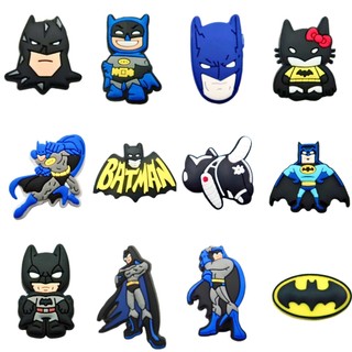 Set 12 Sticker/ Charm gắn dép siêu nhân batman