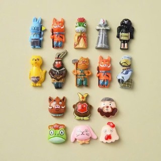 Set 12 Sticker/ Charm gắn dép Quái vật nhỏ núi lang