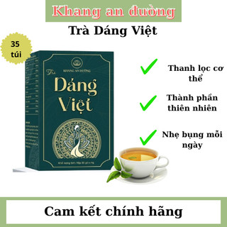 Trà thảo mộc Dáng việt hỗ trợ thải độc giảm mỡ Khang an đường dạng túi lọc tiện lợi