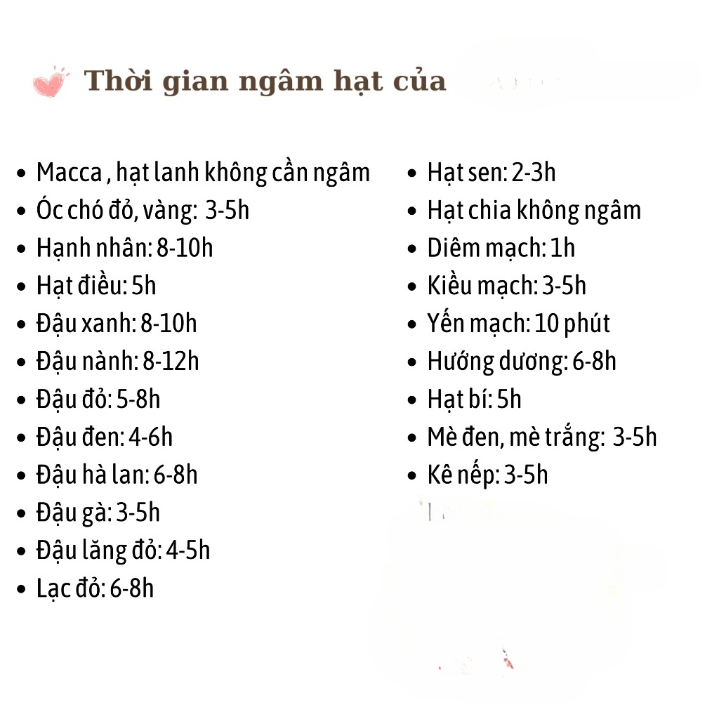 Combo 10 ngày set hạt mix sẵn gói 50g hạt dinh dưỡng - Tặng kèm muối hồng