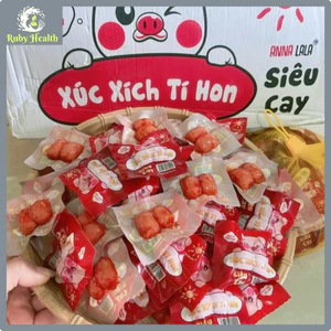 COMBO 50 Gói Xúc Xích 2 Viên Anna Lala, Thơm Ngon, Cay Thơm, Siêu Cay, Ăn Vặt Food