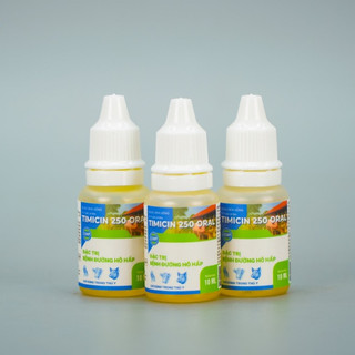 TIMICIN 250 ORAL 10ml (Hộp 10 chai) – VB Pharma – Sản phẩm hỗ trợ chăm sóc hô hấp cho thú y