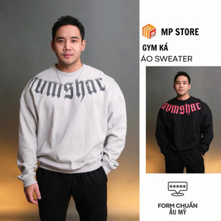 Áo Sweater Thể Thao Nam Oversize 410gsm In Chữ Form Rộng Local Brand 2025