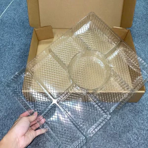 COMBOO 50c HỘP CATTON KÈM KHAY CHIA 9 NGĂN ĐỰNG MẸT GÀ , SÉT LẨU MANG VỀ