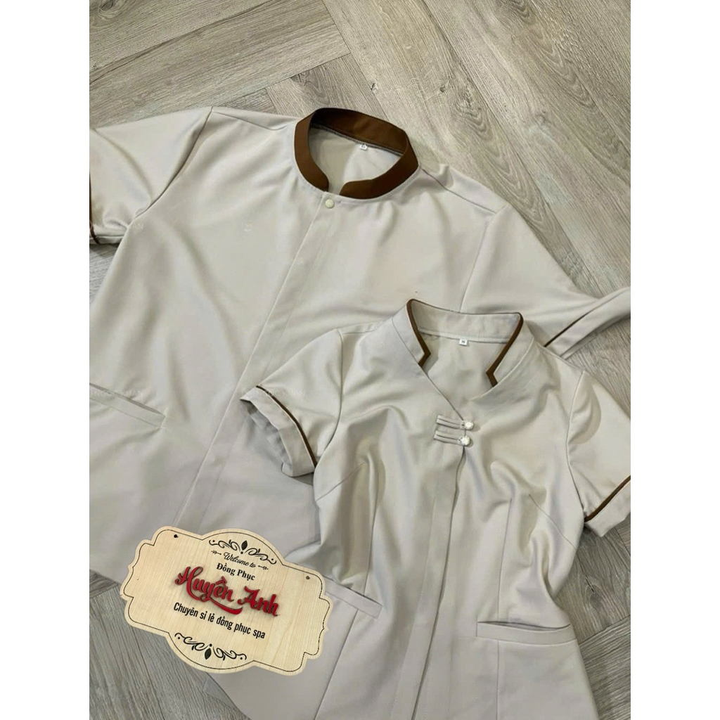 Đồng phục quản lý spa,khách sạn,thẩm mỹ viện chất liệu cotton lạnh hàng thiết kế cao cấp