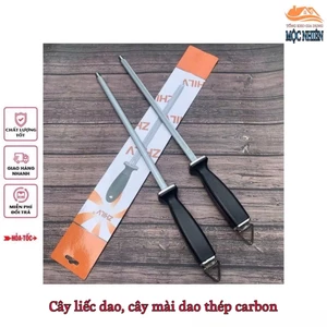 Cây liếc dao, cây mài dao có tay cầm, chất liệu thép carbon siêu bền - tiện dụng, hiệu quả