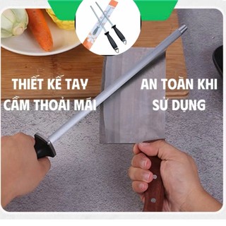 Cây liếc dao, cây mài dao có tay cầm, chất liệu thép carbon siêu bền - tiện dụng, hiệu quả