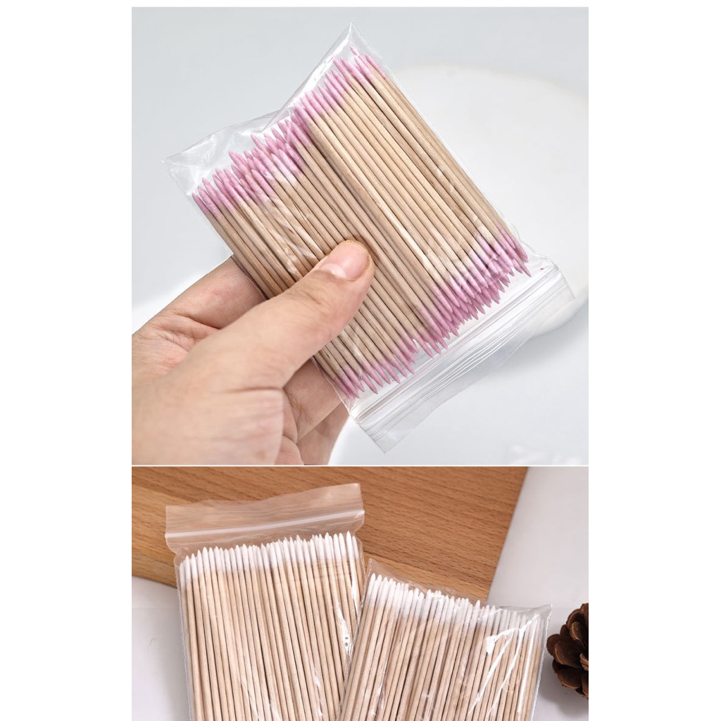 Combo 3  bịch bông tăm vệ sinh gel tràn 1  bịch 100 cái Linh Bùi