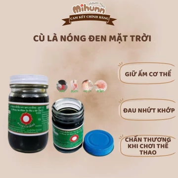 Dầu Cù Là Đen Mật Gấu Thái Lan 60g - Dầu Xoa Bóp Nóng Mặt Trời Đỏ Thái Lan - MIHUN MART