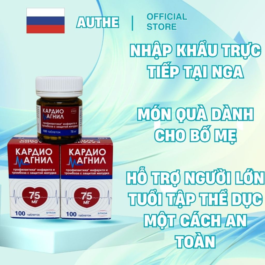 Viên uống hỗ trợ sức khỏe chống đột quỵ ngừa tai biến nội địa Nga chính hãng