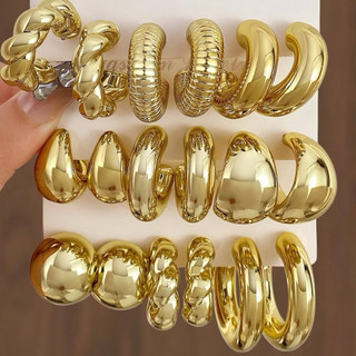 SET 3 ĐÔI BÔNG TAI THỜI TRANG PHONG CÁCH HIỆN ĐẠI