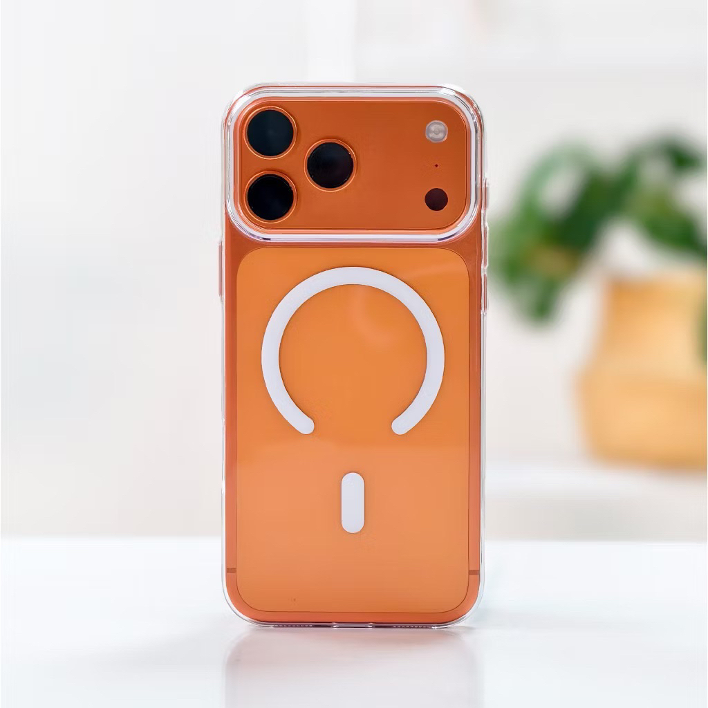 ỐP Lưng iPhone KiNGBON Hỗ Trợ SẠc Không dây Lưng Cứng Viền Dẻo  cho 12 Đến 17 Pro Max