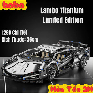 Bản Mô Hình Lắp Ghép Giới Hạn Lambo Titanium 1280 PCS, Mô Hình Xếp Hình Siêu Xe Cho Bé, Quà Sinh Nhật Bảo Hành Bởi Bobo