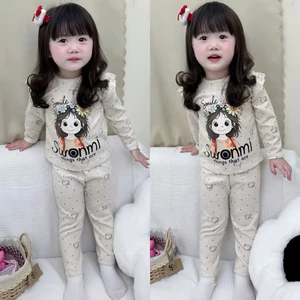 Bộ len lông thỏ xinh xắn đáng yêu cho bé gái 6kg-16kg set đồ nỉ