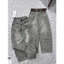 Quần baggy jean phối viền màu xám khói mẫu trend 2025