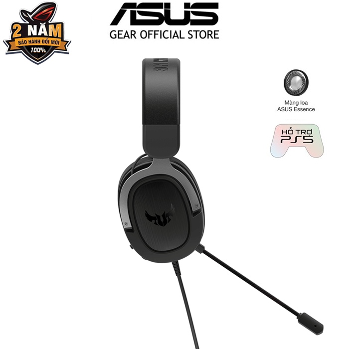 [LIVE] Tai nghe gaming TUF GAMING H3 (Màu xám) âm thanh vòm 7.1