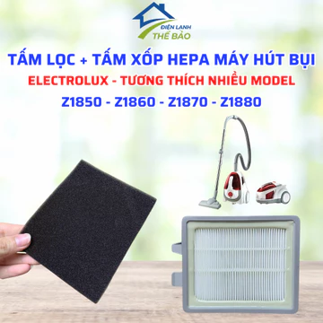 Tấm Lọc Bụi Kèm Tấm Xốp Lọc Bụi Hepa Tương Thích Máy Hút Bụi Electrolux Phù Hợp Đa Dạng Model (Inbox Shop Tư Vấn)