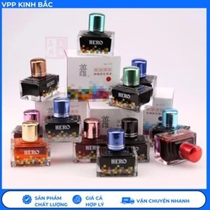Mực Lọ Hero Cao Cấp – Mực Chuẩn Chính Hãng, Màu Sắc Đậm, Bền Đẹp, Không Lem, Không Nhòe.