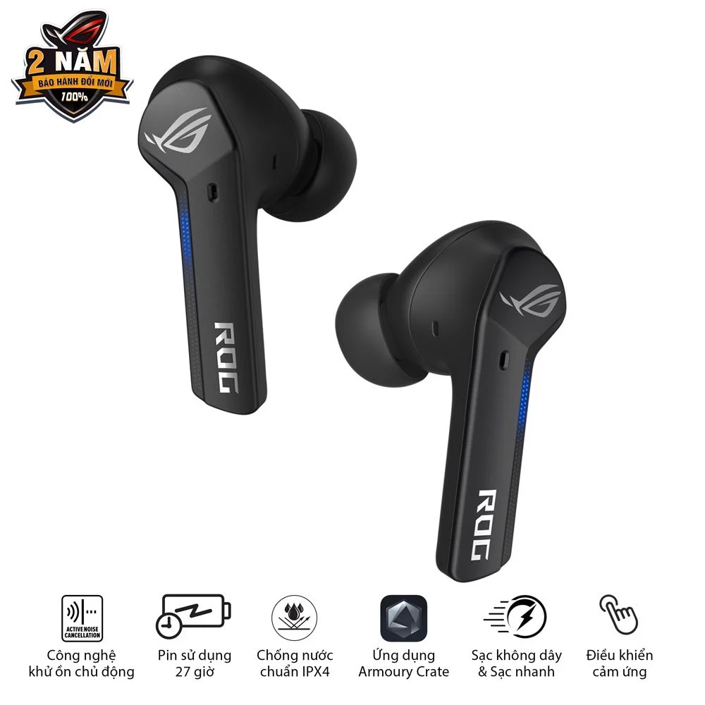 [LIVE] Tai nghe gaming không dây ASUS ROG CETRA TRUE Wireless, chống nước IPX4, công nghệ chống ồn ANC