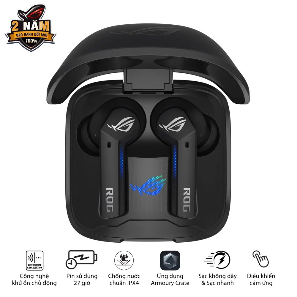 [LIVE] Tai nghe gaming không dây ASUS ROG CETRA TRUE Wireless, chống nước IPX4, công nghệ chống ồn ANC
