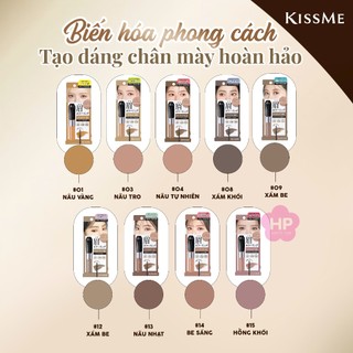 Mascara Chải Đổi Màu Lông Mày Chống Lem Trôi Ex Kissme Heavy Rotation Coloring Eyebrow 8g (9màu)