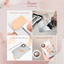 Bảng Trộn Kem Nền, Pha Màu Trang Điểm Bằng Thép Không Gỉ Dễ Vệ Sinh, Phụ Kiện Trang Điểm Sayaa
