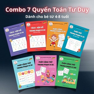Sách-Bộ 7 Quyển Các Phép Tính Tách, Gộp, Cộng Trừ Trong Phạm Vi 100 - Phù Hợp Cho Bé Từ 4-8 Tuổi(15)