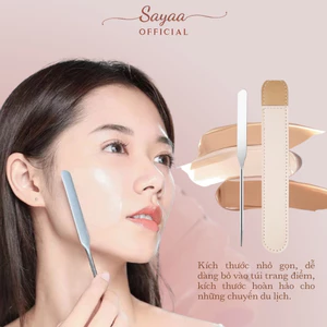 Que Trộn Dàn Kem Nền Bằng Thép Không Gỉ Dễ Vệ Sinh, Giúp Lớp Nền Mỏng Mịn, Phụ Kiện Trang Điểm Sayaa - A08