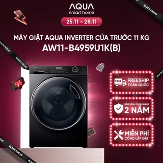 Máy giặt lồng ngang Aqua Inverter 11kg AW11-B4959U1K(B) - Freeship toàn quốc - Bảo hành 2 năm