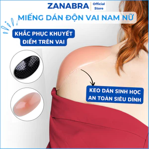 Set 2 Miếng dán độn vai định hình cho nam nữ, miếng dán độn vai silicon không lộ ZANABRA D0126