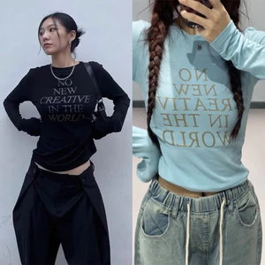 Áo thun cotton dài tay cổ tròn NO NEW màu đen cơ bản ATDT032 - Tiktik
