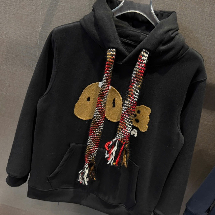Áo Hoodie Nam Nữ Devos Studio Thêu Hình Gấu Nâu, Dây Mũ Len Đan Phong Cách Dễ Thương, Phối Palm Boy Phố 2025