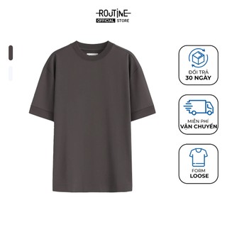 Áo Thun Tay Ngắn Vải French Terry Form Loose - Routine 10F24TSS048
