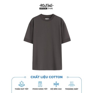 Áo Thun Tay Ngắn Vải French Terry Form Loose - Routine 10F24TSS048