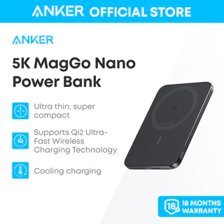 [New, For iPhone 17/16/Samsung]Pin dự phòng Anker Nano A1665 5.000mAh, Sạc dự phòng Qi2 công suất tối đa 15W