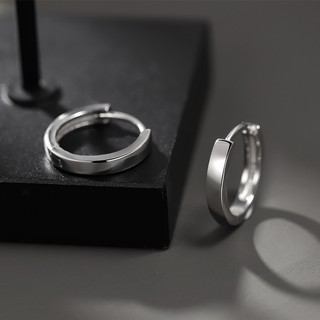 SNUOFO - Khuyên tai không cần tháo rời dành cho nam và nữ khuyên tai vòng trơn khuyên tai hình tròn