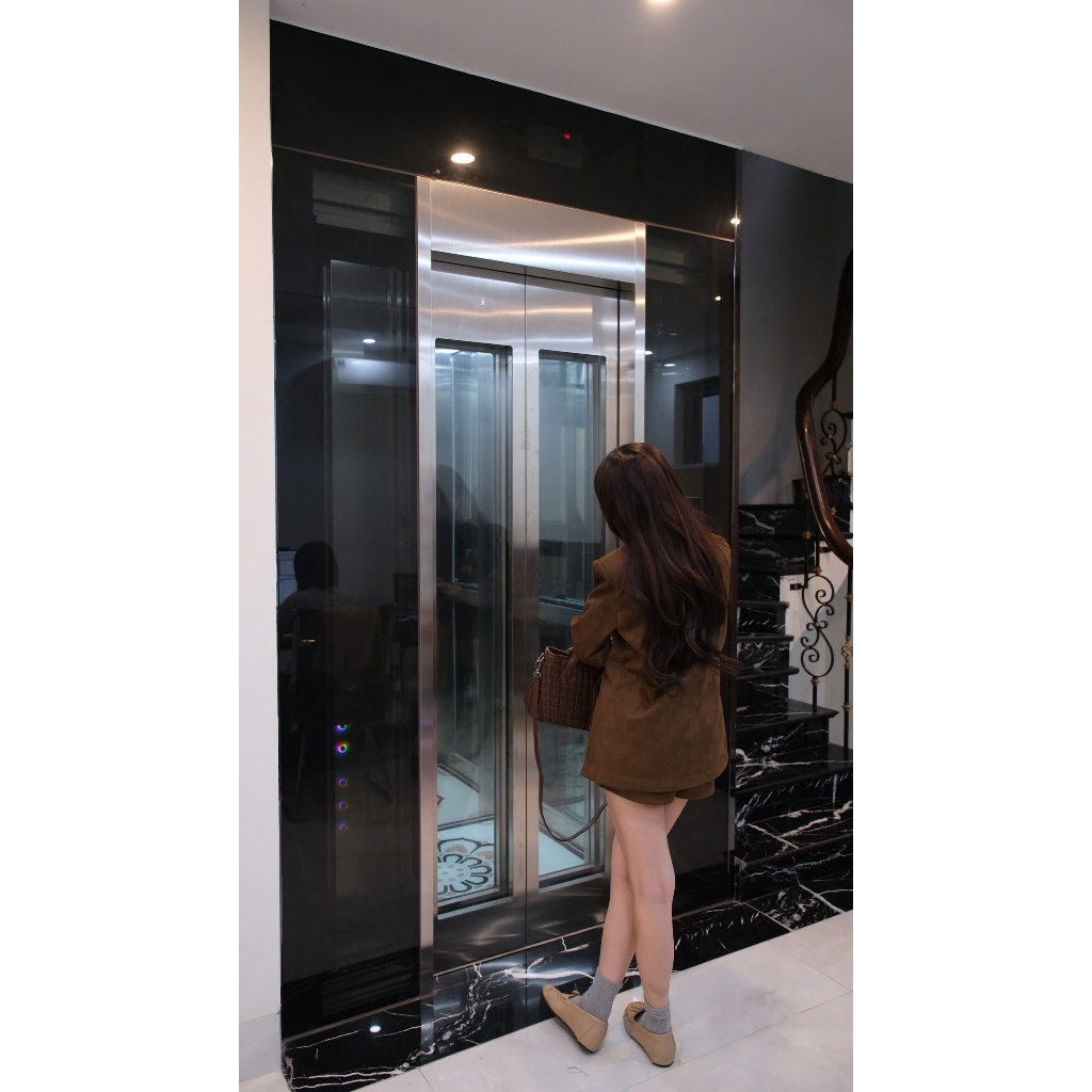 Áo khoác nữ Chililuu áo vest da lộn hai lớp dày dặn form giấu quần phong cách Hàn Quốc
