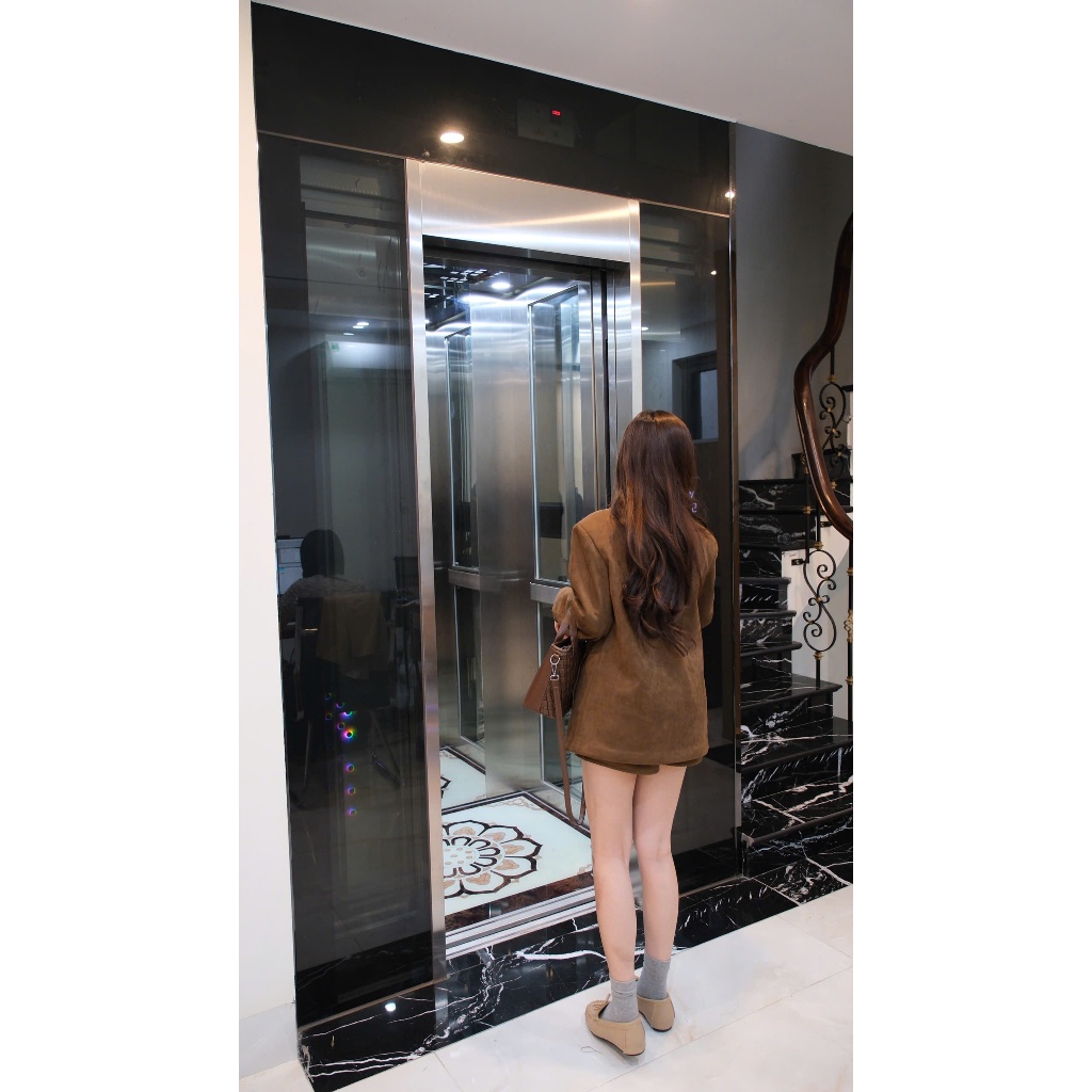 Áo khoác nữ Chililuu áo vest da lộn hai lớp dày dặn form giấu quần phong cách Hàn Quốc