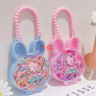 Hộp Dây Chun Buộc Tóc Nhiều Màu Sắc Xinh Xắn Cho Bé Gái Tiện Dụng Hằng Ngày