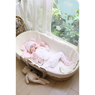 M&B (0-12M) Bộ quần áo dài tay Carrot Thỏ Hồng chất cotton cao cấp mềm mịn, thoáng mát thấm hút mồ hôi tốt BST SS25