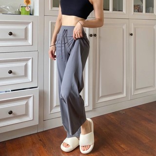 Combo 2 Quần Suông Ống Rộng Nữ TUẤN HD QCP Cạp Cao Dây Rút - Quần Tập Gym Yoga Hack Dángv