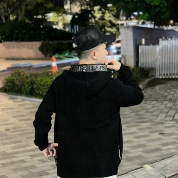 Áo Hoodie Philip Khóa Zip In Hình Hai Mặt Siêu Chất - Áo Hoodie Zip Nỉ Nam Thêu Họa Tiết Đầu Lâu Cực Chất New 2025