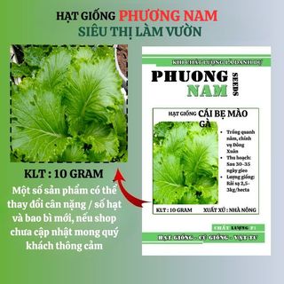10 Gram - Hạt Giống Cải Bẹ Mào Gà Khổng Lồ Phương Nam