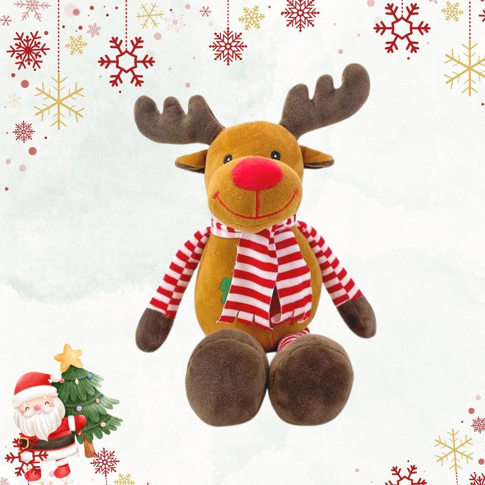 Gấu Bông Ông Già Noel, Người Tuyết, Tuần Lộc Tay Dài Kẻ Quà Tặng Giáng Sinh Cho Người Thân, Trang Trí Decor Noel