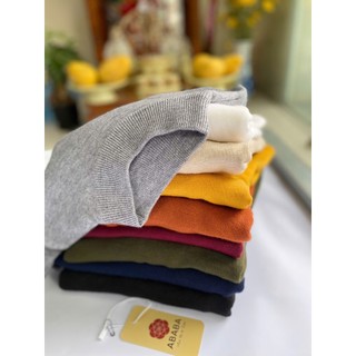 Áo len nam cổ lửng ABABA Form Slim Fit len dài tay mềm mịn ấm dễ chịu cho da - 5P-1920