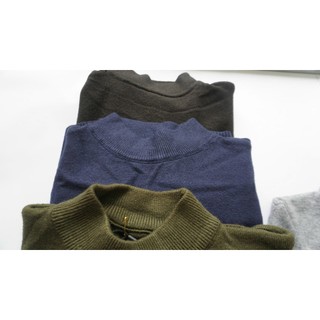 Áo len nam cổ lửng ABABA Form Slim Fit len dài tay mềm mịn ấm dễ chịu cho da - 5P-1920